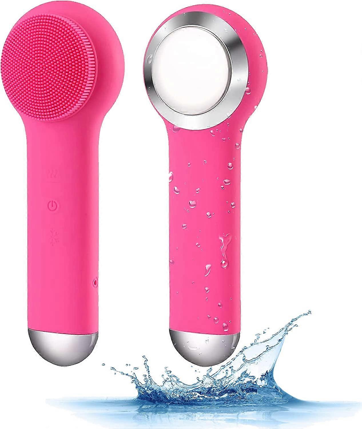 מברשת סיליקון לניקוי פנים, מברשת פנים Sonic Vibration עמידה במים, מערכת ניקוי חשמלית Masager לניקוי עמוק, פילינג ודימיניס