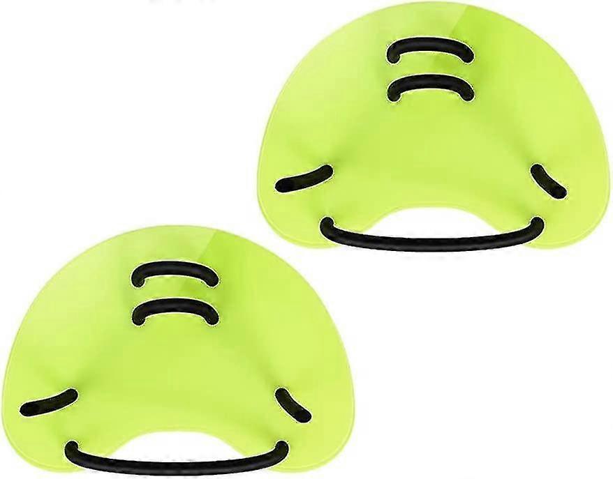 Adult Unisex Technical Paddle Swimming Scuba Thin Hand Fin Pool Swimming Paddle, Green