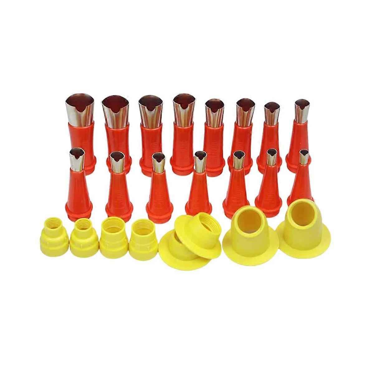 23Pc Stainless Steel Caulking Caulk V Nozzle Applicator Finisher Glue Silicone Sealant Finishing To