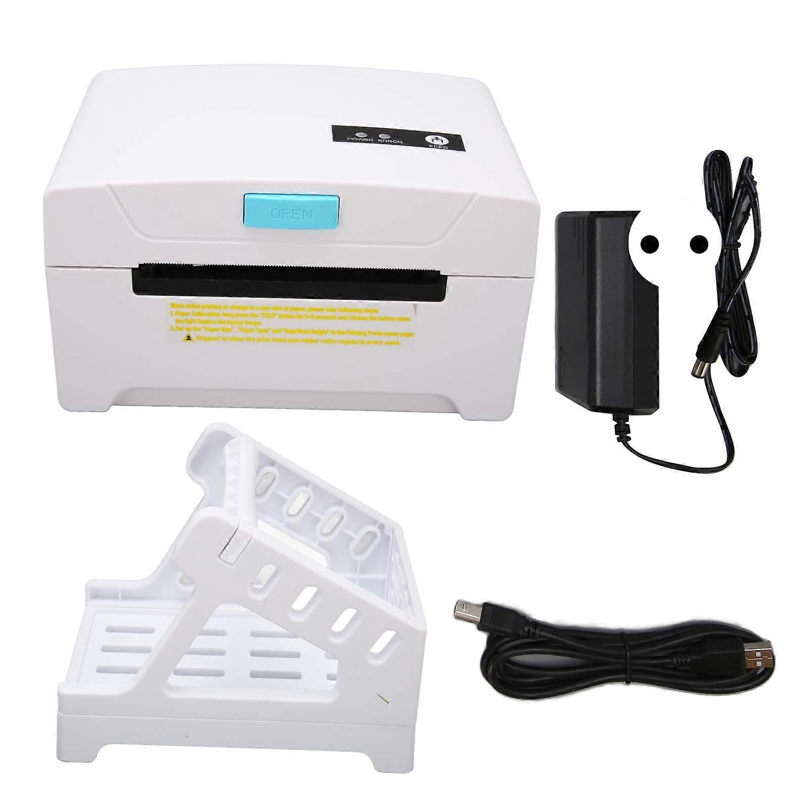 80mm Thermal Printer Adjustable Print Width Clear Printing Professional Label Printer for Shipping Packages 100?240V EU Plug