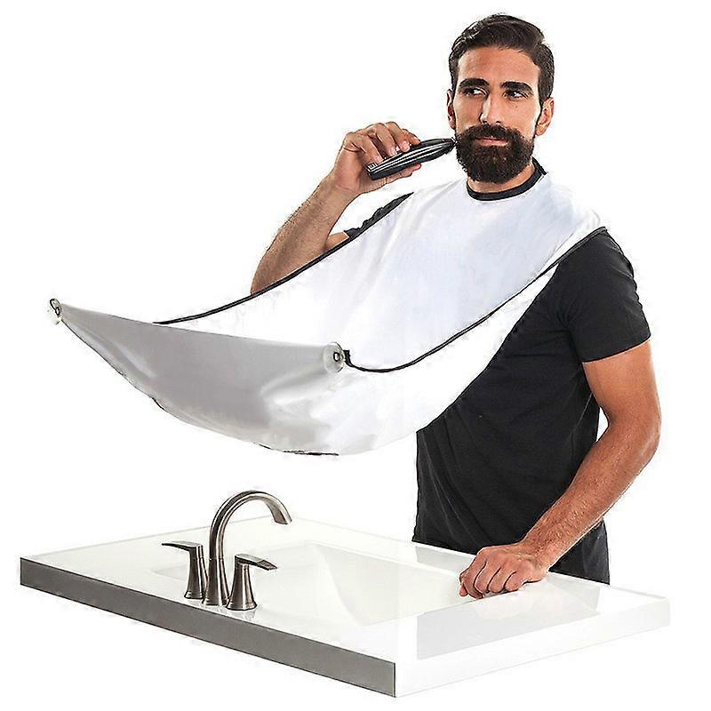 White, Apron for Shaving & Beard - Collects Beard