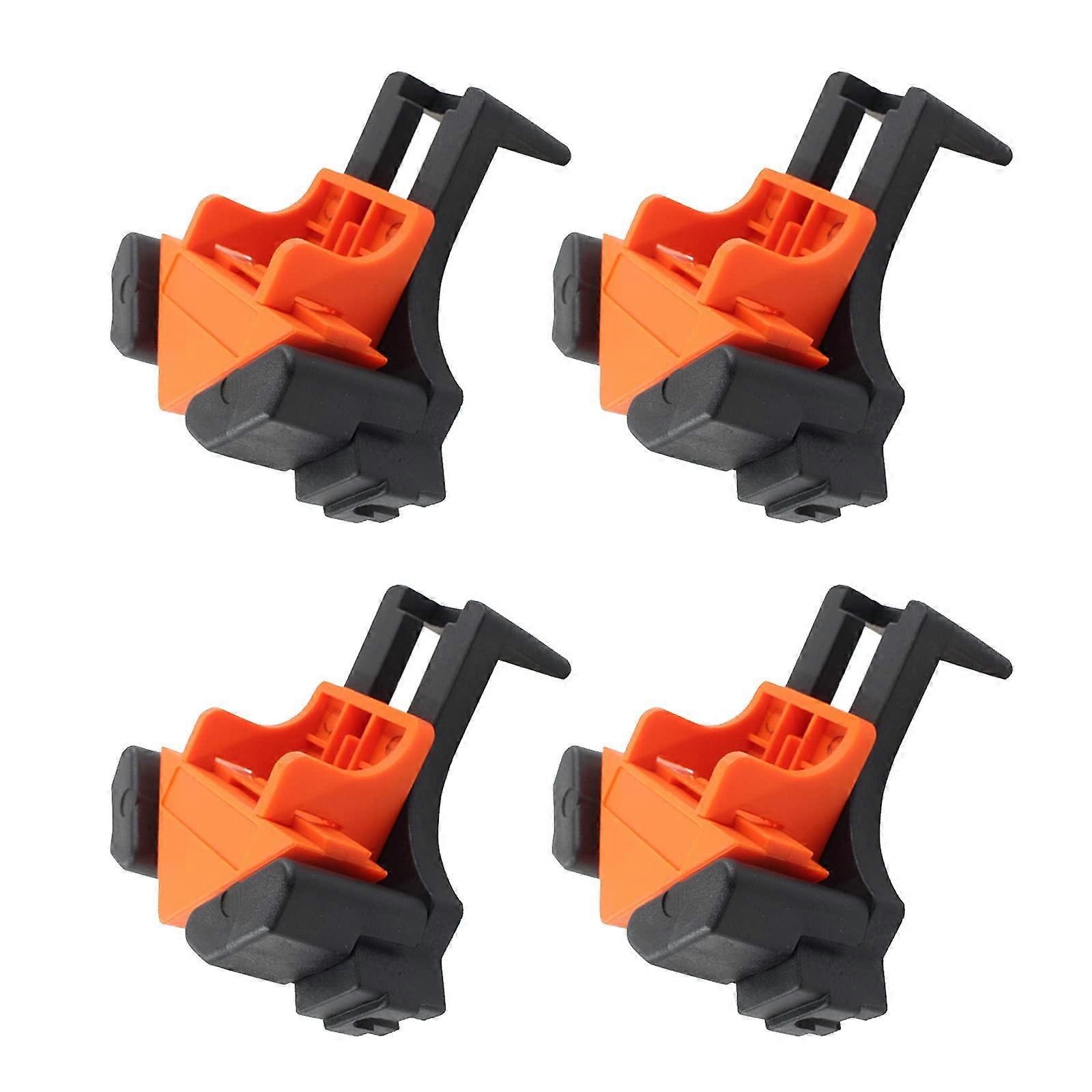 XHX Set of 4 90 Degree Angle Clamps, Right Angle Adjustable Spring Loaded Single Handle