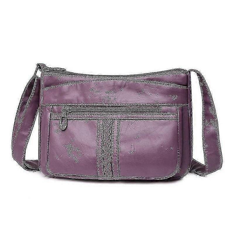 المرأة حقيبة الكتف حقيبة الأم في منتصف العمر بو غسلها الجلود سعة كبيرة رسول حقيبة أفضل هدية