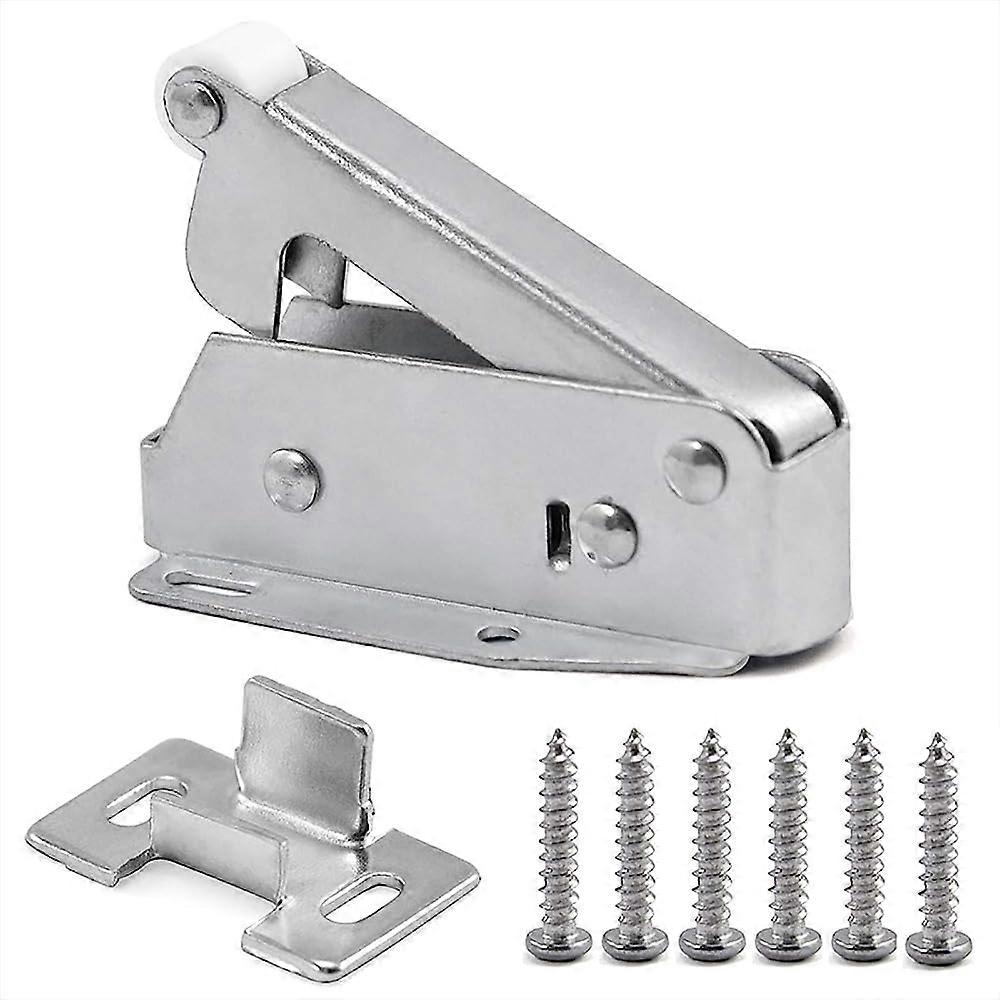 Quick Automatic Spring Latch for Closet Doors and Attic Hatches - Cold Rolled Steel