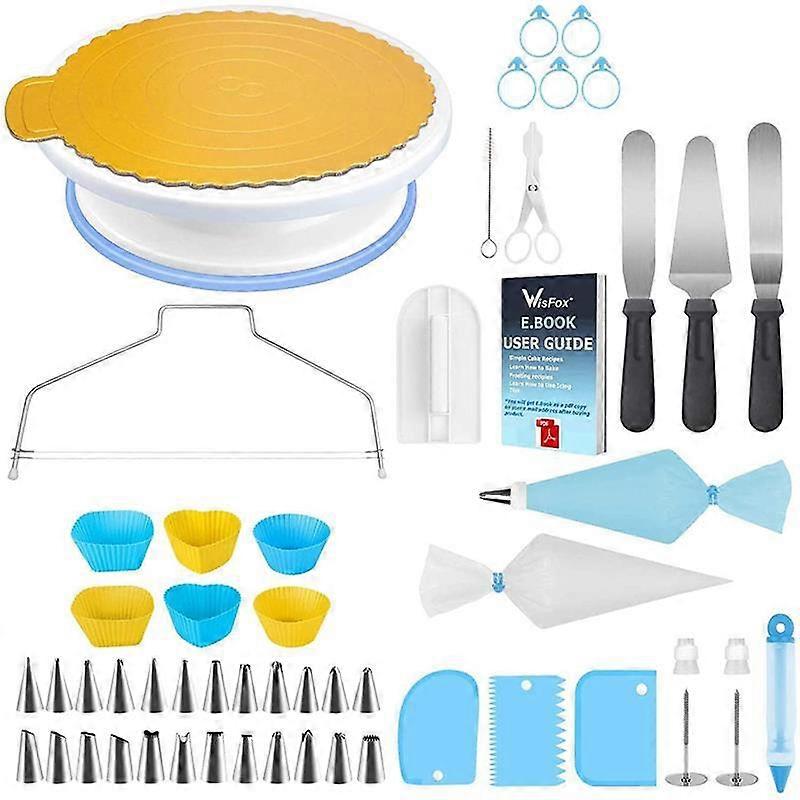 Baking Tools, 103pcs Set Handmade Cake Turntable DIY Dessert Making Muffin Cup Cake Decorating Baking Tools