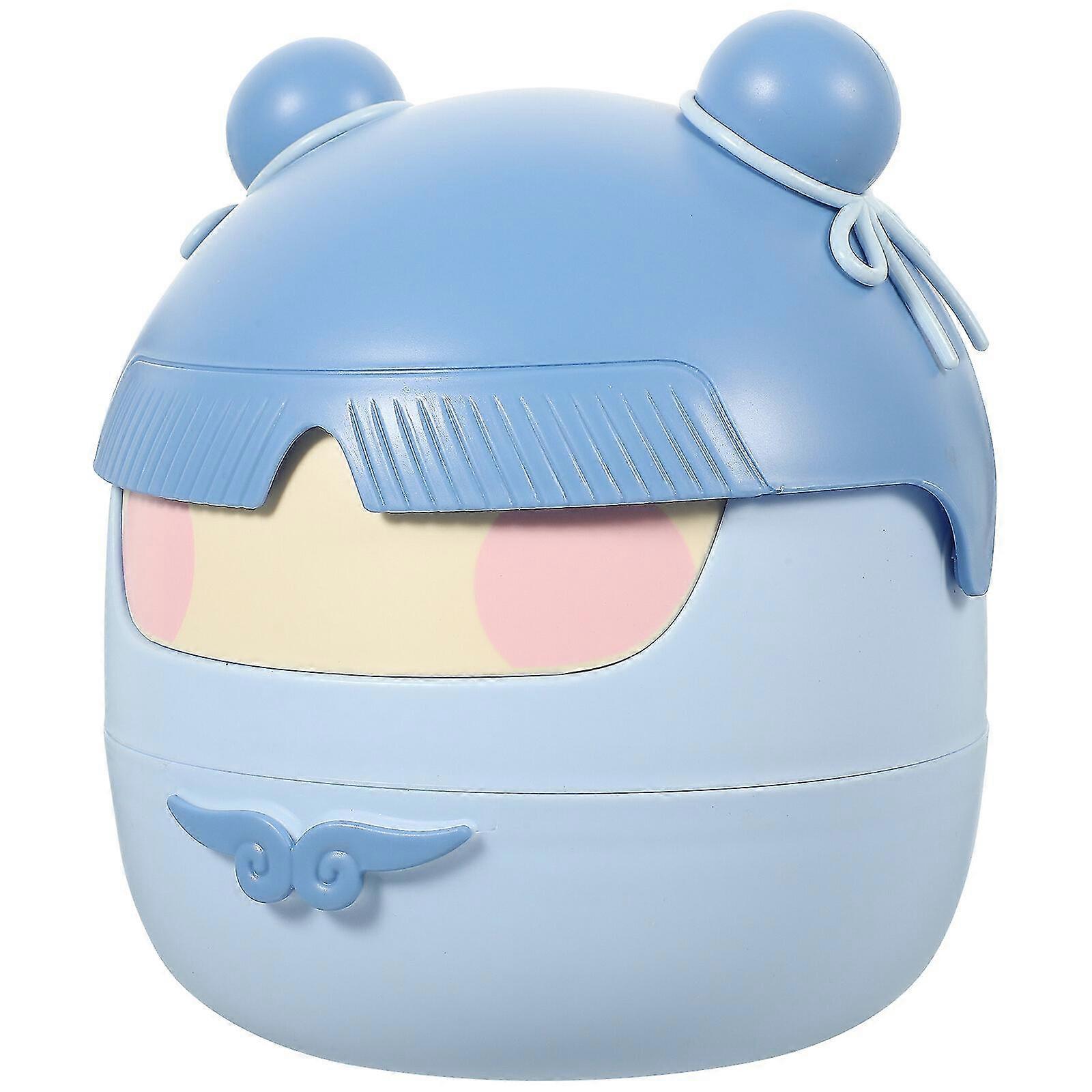 Creative Doll Shaped Trash Can Simple Desktop Trash Can Small Storage Bin