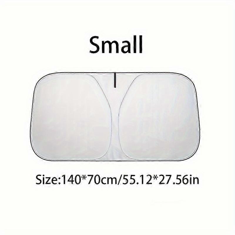 1pc Car Windshield Sun Visor: Foldable Sun Shade Cover for Front Window - UV Protection & Interior Cooling!