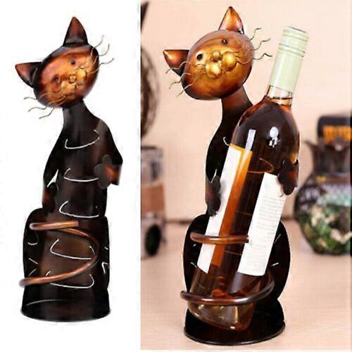 Cat Decor Wine Holder Viiniteline Wine Pull Holder Wine Cat