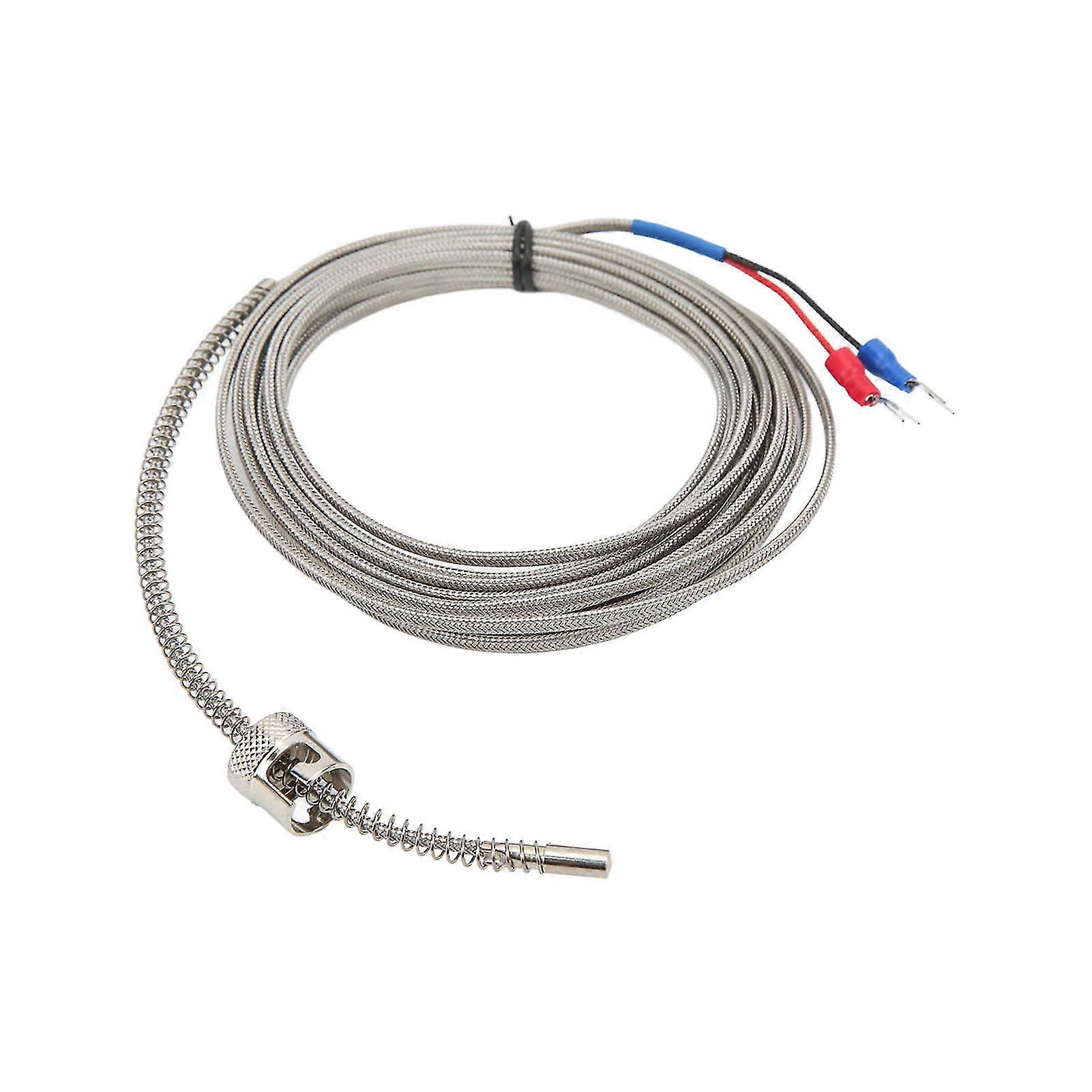 4m K Type Thermocouple Probe - Durable, Strong, Anti-Interference, Corrosion Resistant