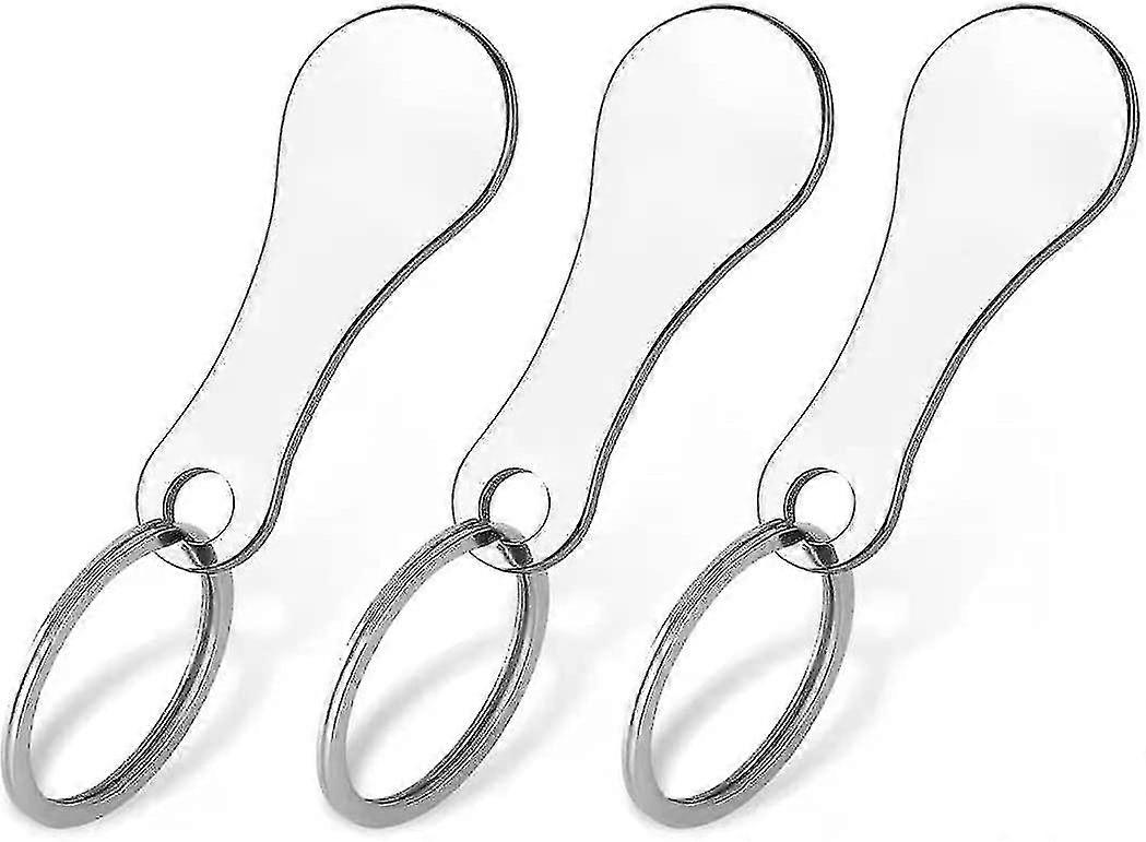 3 porte-clés pour chariot de courses | Jeton de courses pour chariot de courses