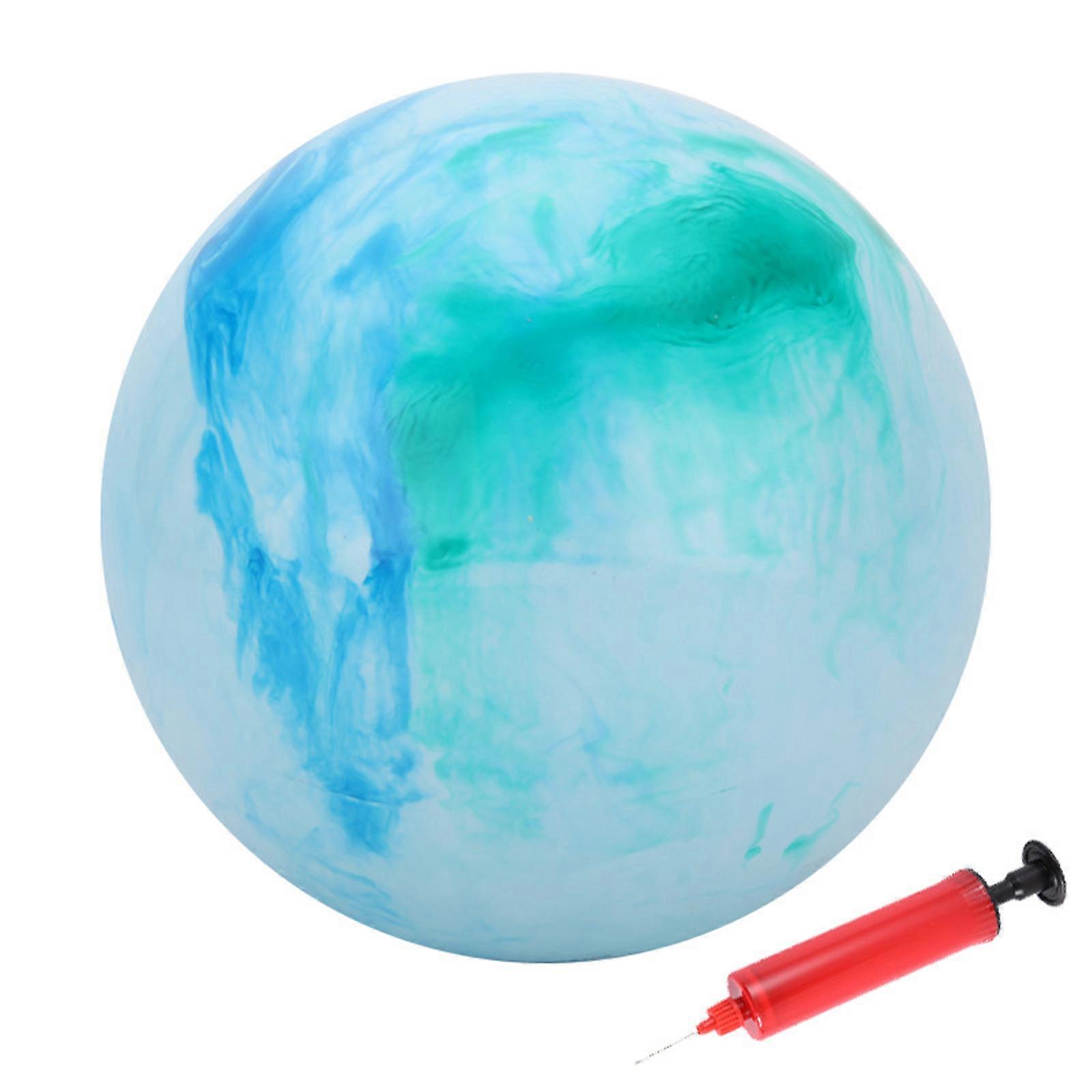 2x New Bounce Bouncing Ball, Marbleized Bouncy Balls Inflatable Kick Ball Bouncing Sensory Balls for Children and Pets 9" Game Ball