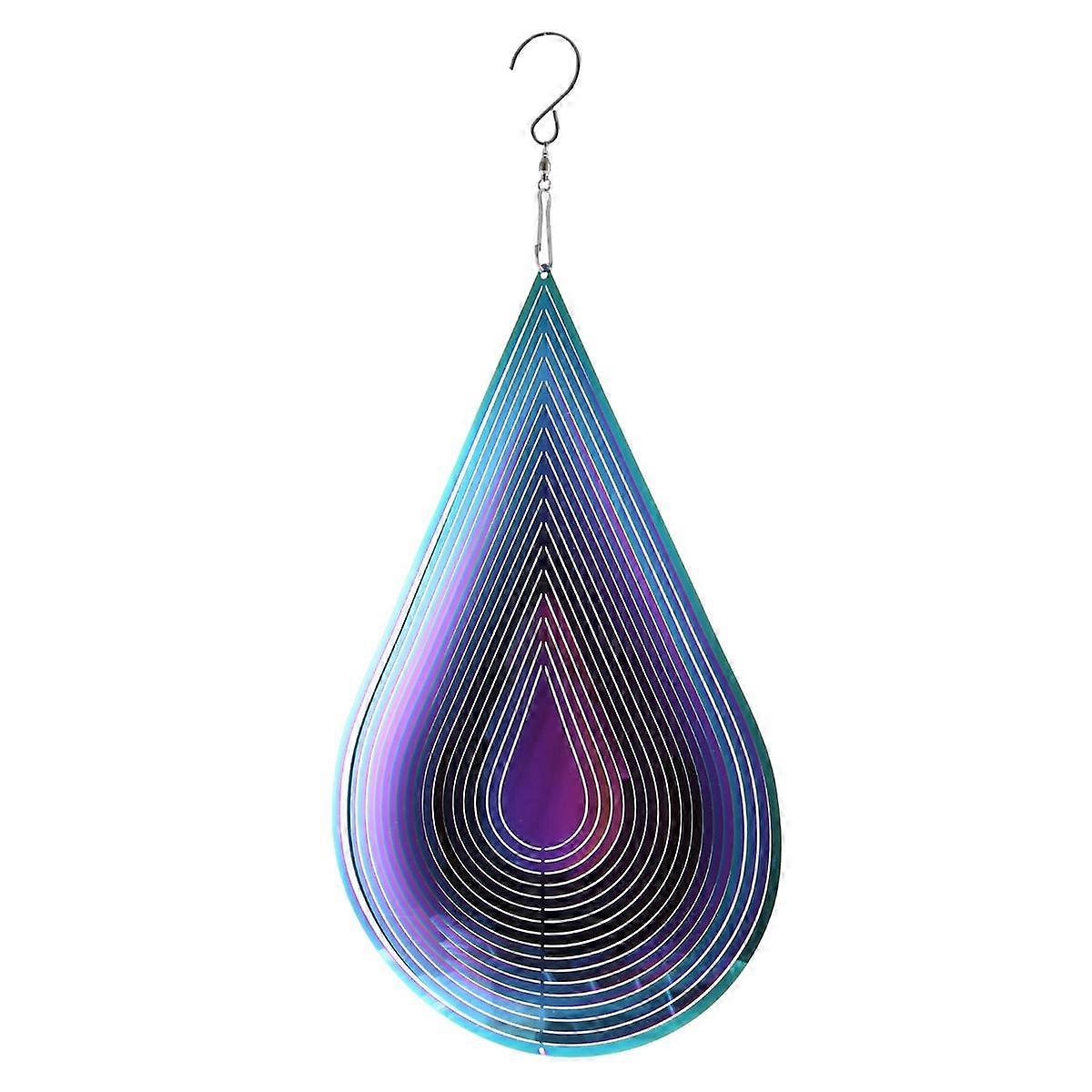 Wind Chimes Hanging Decorations Pendants Rotating Windchimes Outdoor Garden Home Decor Metal Drip W