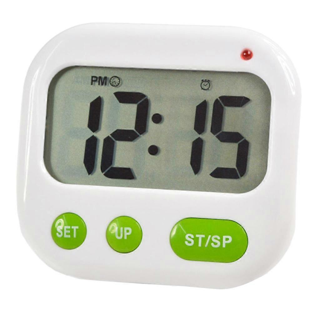 Alarm Clock Electronic Kitchen Timer Music/Vibration Digital LCD Alarm Clock