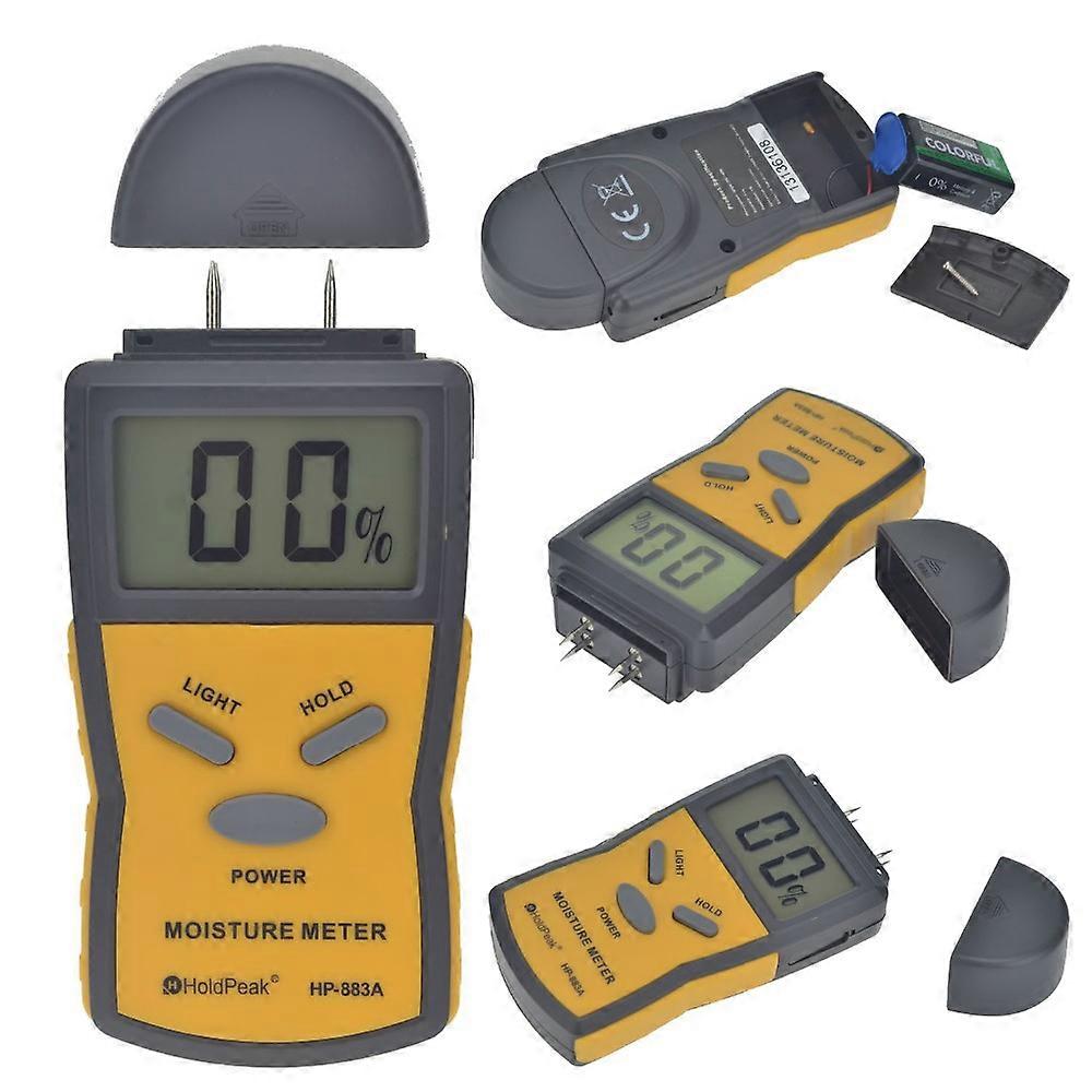 4 Pins Digital Wood Moisture Meter 0-99.9% Wood Humidity Tester Timber Damp Detector with Large LCD Display dropshipping csv