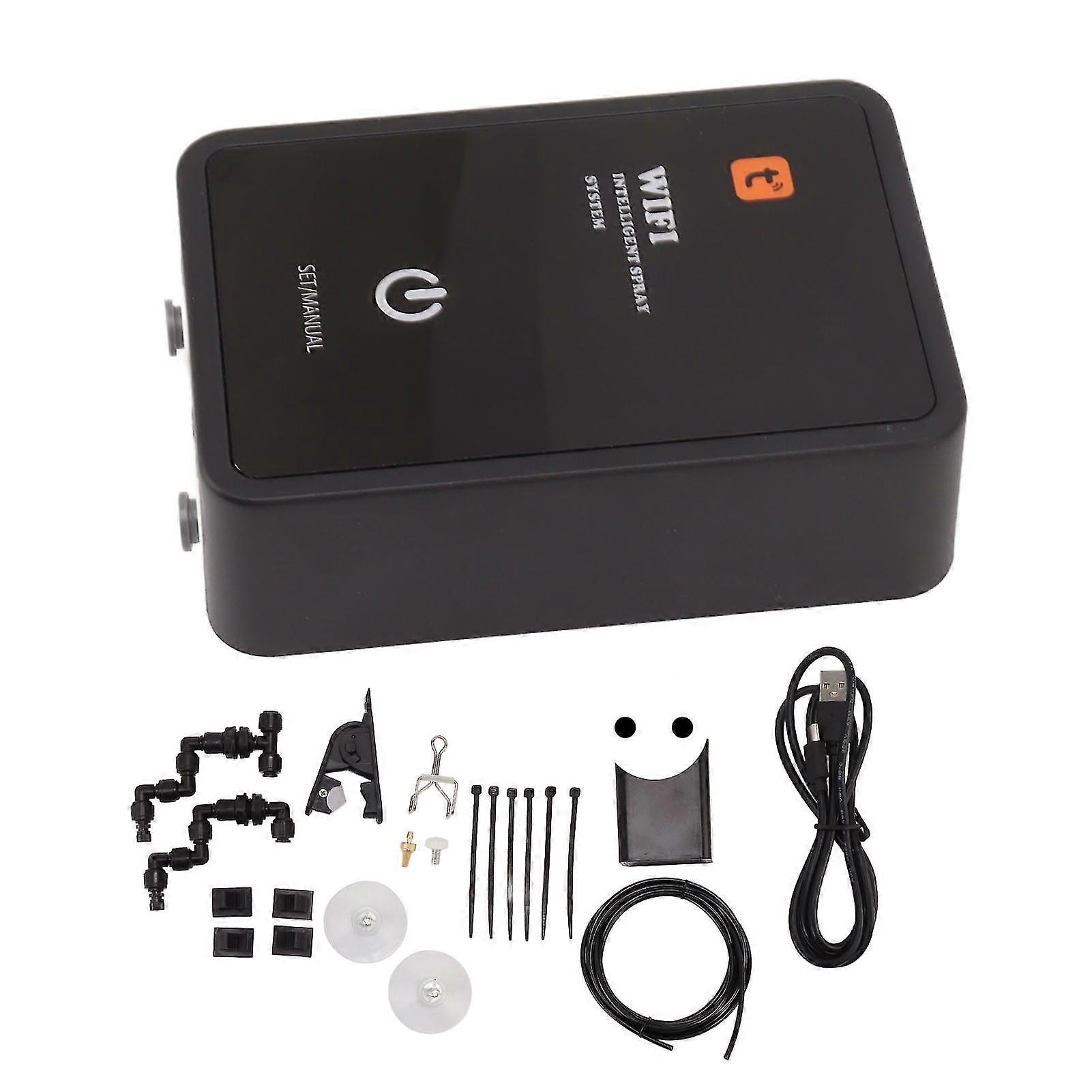 Sistema di nebulizzazione automatico in acrilico per umidificatore per rettili da 100 a 240 V spina UE