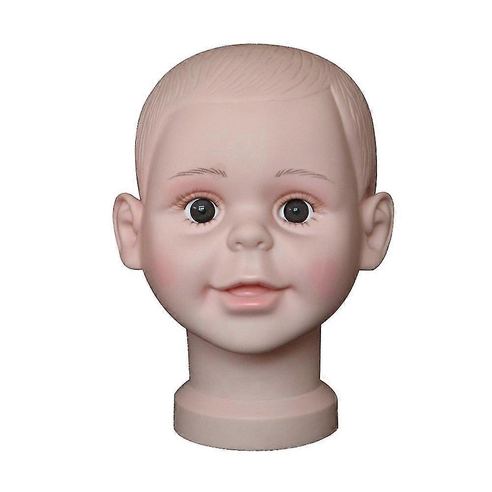 Petit Garçon Mannequin Tête Pvc Enfants Chapeau Affichage Moule Casque Porte-Casquette