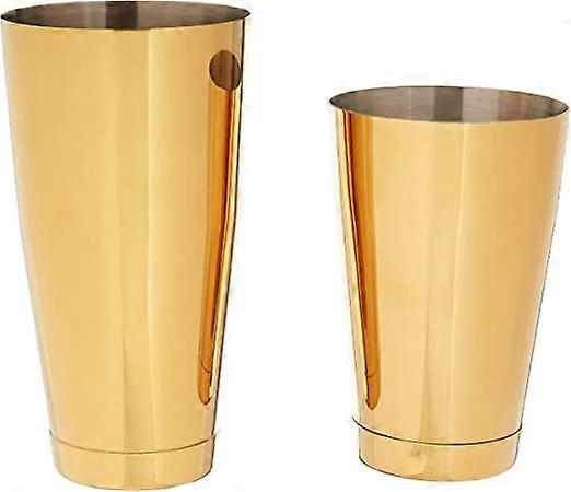 Dww-Ensemble de shaker cocktail en acier inoxydable (or), 820 ml et 650 ml