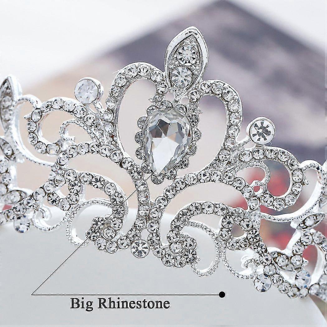 Tiara Barocca Nuziale VALICLUD - Corona Sposa Con Cristalli Per Matrimonio - Foto 10