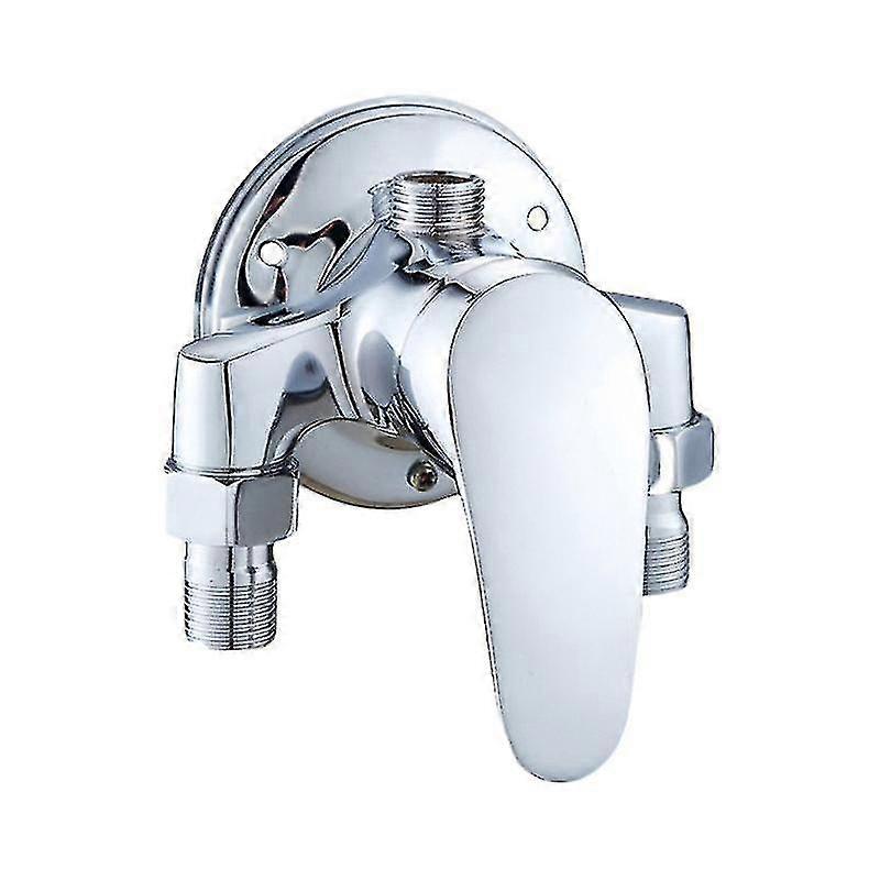 Ensemble de robinet de mitigeur de douche de chauffe-eau solaire avec mélangeur chaud et froid en laiton exposé, 4 points de douche