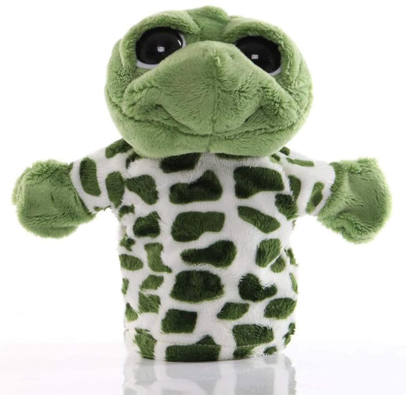 Sea Turtle Hand Puppets Plush for Imaginative Pretend Play Storytelling Green