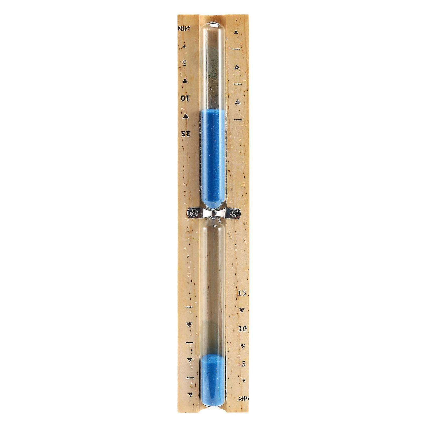 15 Minuten Timer Sauna Sanduhr Wand Drehende Sand Timer Countdown Uhr 15 Minuten (blau)