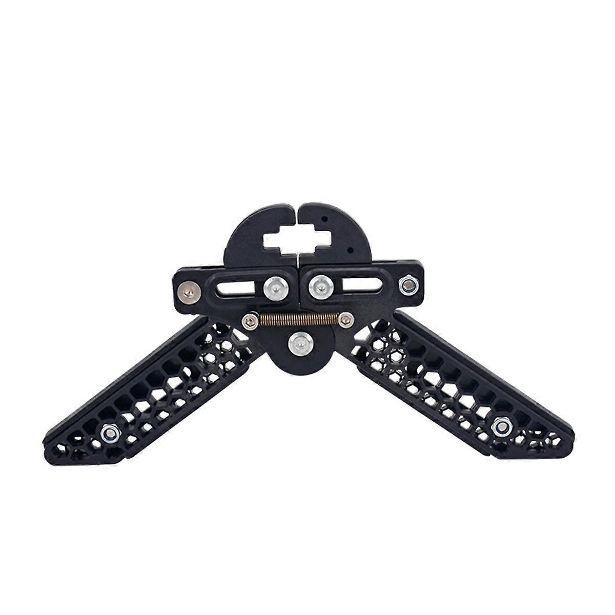Compound Adjustable Lightweight Scissors Style Archery Bow Kick Stand Holder (Black)