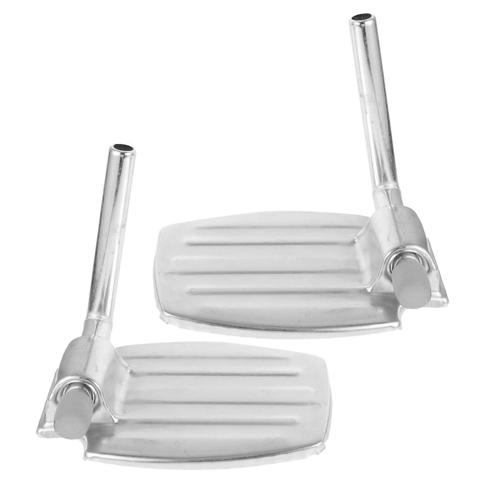 2 Stück Schwerlast-Rollstuhl-Fußstützen Austauschbare Rollstuhl-Fußstütze Rollstuhl-Beinstütze