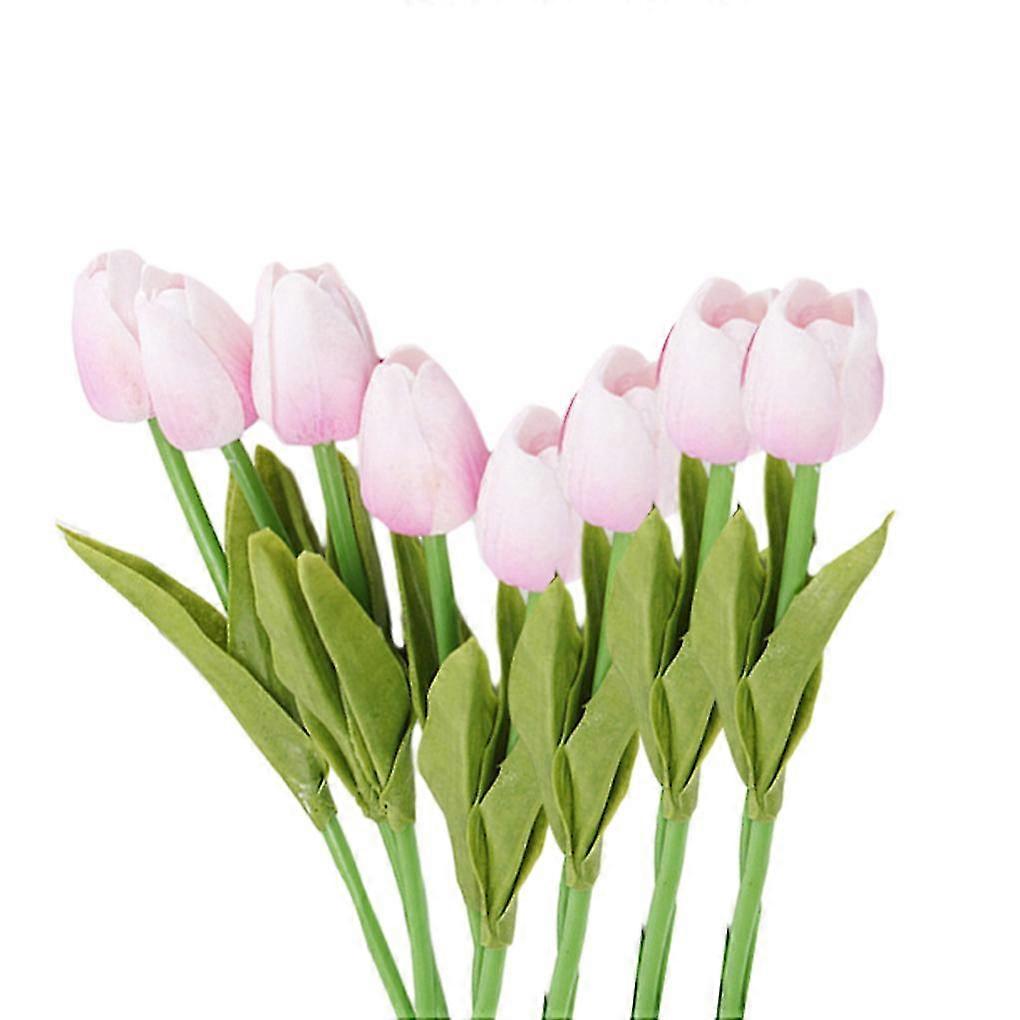 8 Pieces Fake Tulips Replacement Decorative Artificial Flower Decor