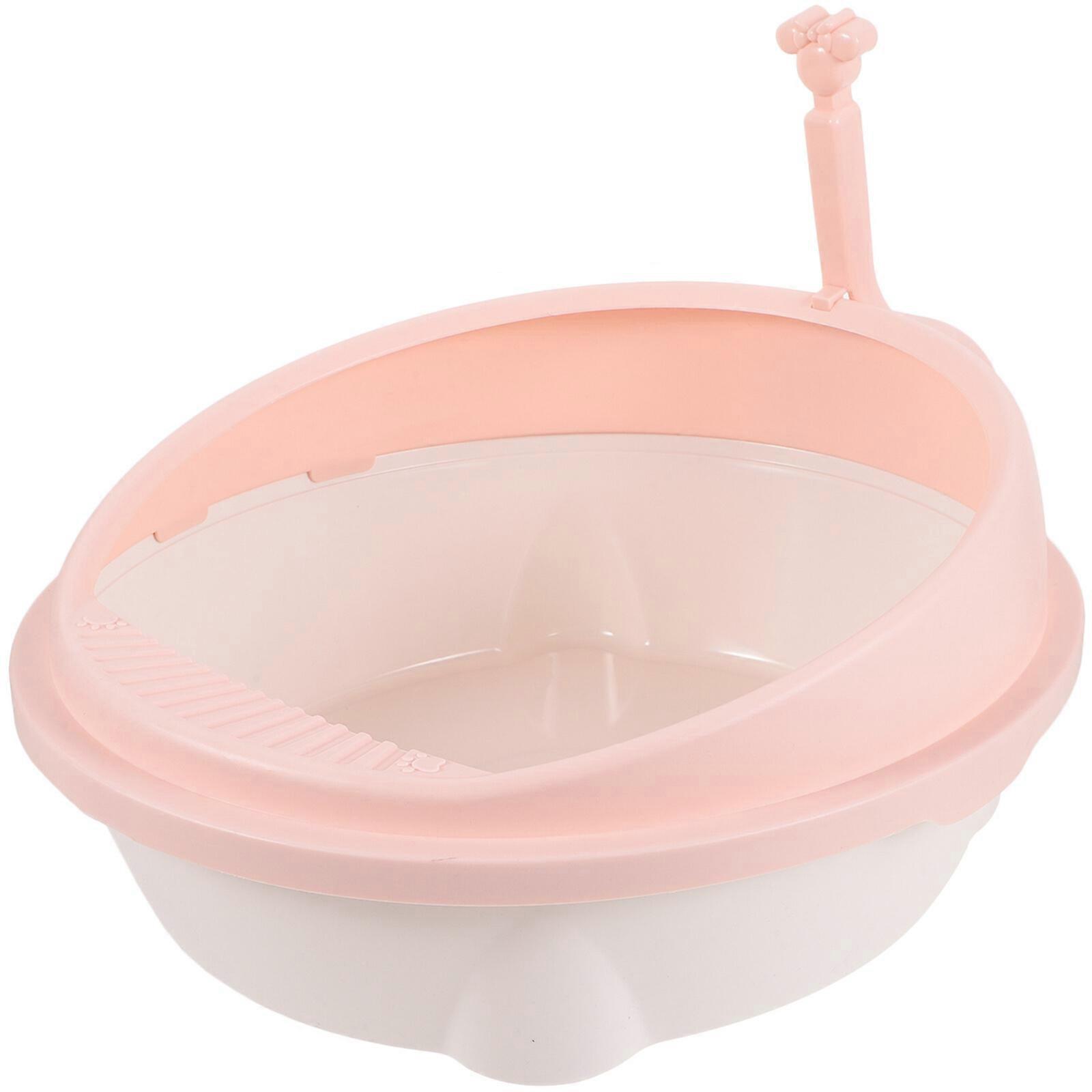 1 Set of Cat Litter Box Semi-Enclosed Cat Litter Container with Shovel Cat Litter Storage Box