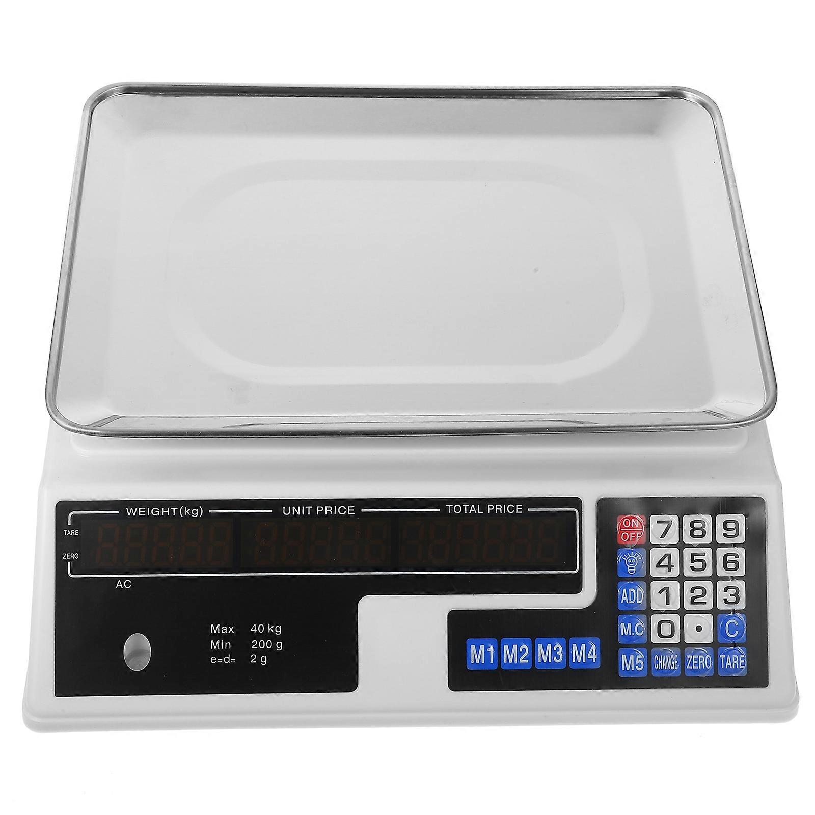 Electronic Pricing Scale Commercial Scale Meat Scale Digital Food Scale(US Plug)
