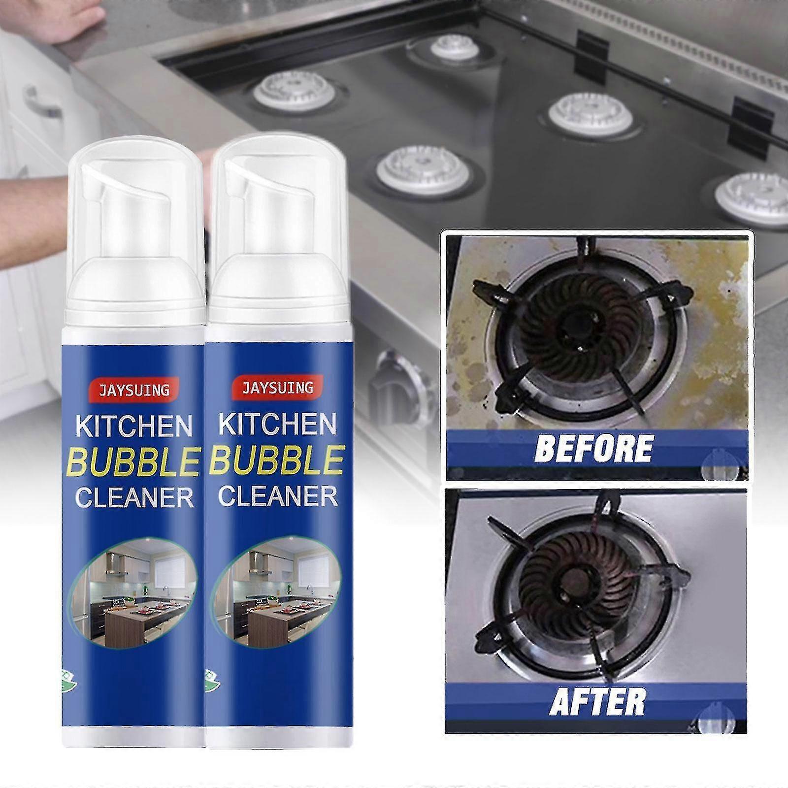 Multi-purpose Cleaning Bubble Cleaner Spray Foam Kitchen Grease Dirt Removal 2pcs