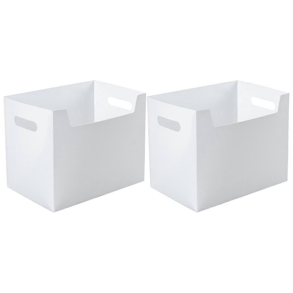 2 Pcs Makeup Storage Box Desktop File Box File Box Storage Organizer Desktop File Organizer Box Book Boxes