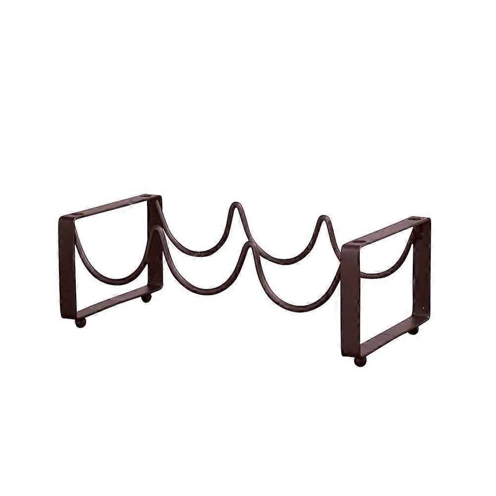 Creative Vintage Wire Wine Rack Wine Display Rack Storage Bottles Rack Stand Home Accessory Holds 3 Bottles