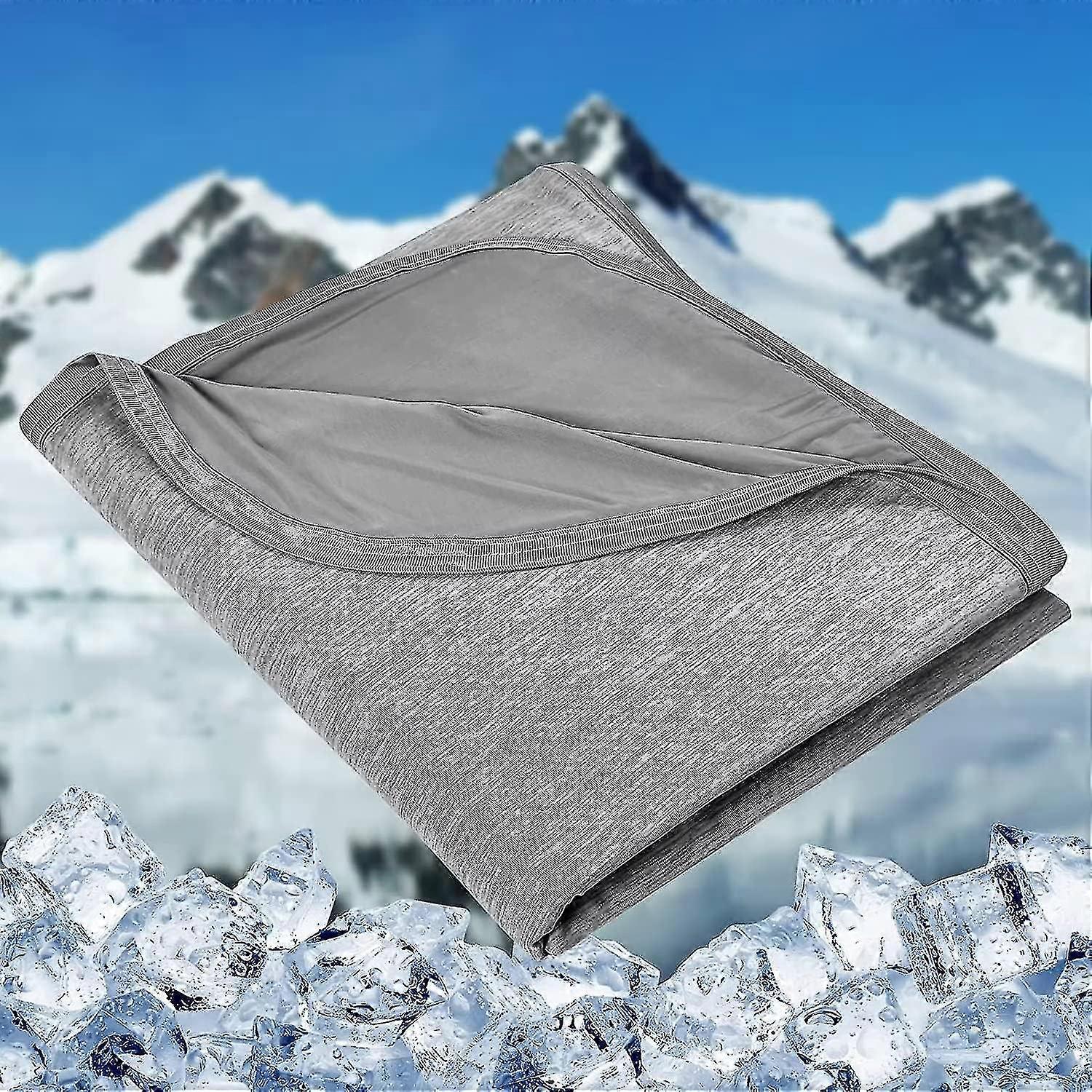 Cooling Blanket For Night Sweats Cool Throw Blanket With Japanese Arc-chill Q-max>045 Double-sided Cooling Fiber Lightweight Soft Blanket For Summer A