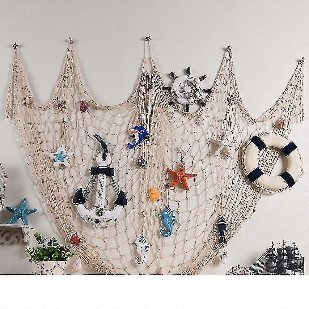 Fischernetz Dekoration, Wandhngende Dekoration, Dekoration im mediterranen  Stil | Fruugo DE