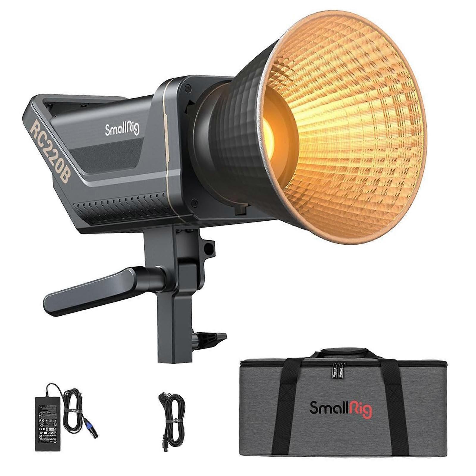 SmallRig RC 220B 220W Bi-Color LED Video Light 2700-6500K 84500 Lux 3.3ft Continuous Lighting CRI 95+ TLCI 96+ w/Bowens Mount, Manual and App Control