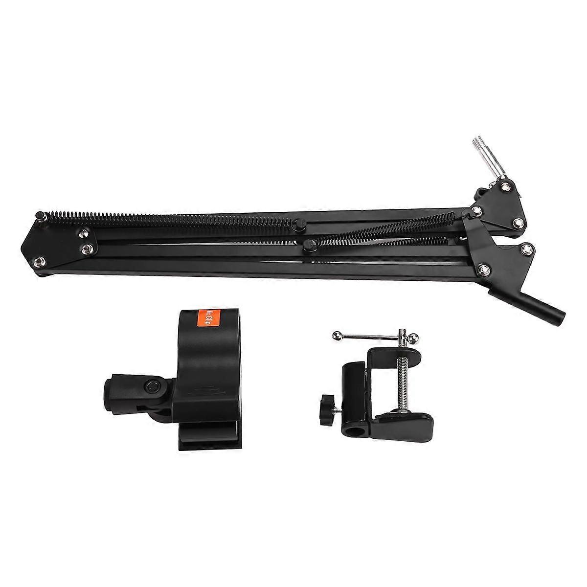 Adjustable Microphone Suspension Boom Scissor Arm Stand for Voice Recording,Mic Stand for Broadcasting Iron