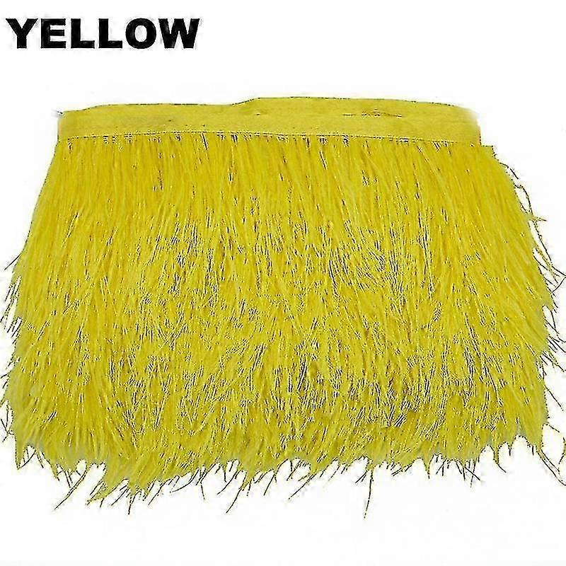 26Colours Quality Ostrich Feather Fringe Trim For Millinery Hat Craft Dress