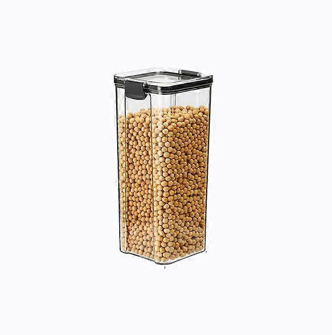 Thickened Square Transparent Sealed Jar Grain Kitchen Storage Jar Box Snack Tea Storage Jar