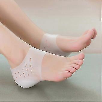 Dww-1 Paire De Talons En Silicone Pour Augmenter La Hauteur De La Semelle En Gel Invisible De Fasciite Plantaire De 4.5 Cm