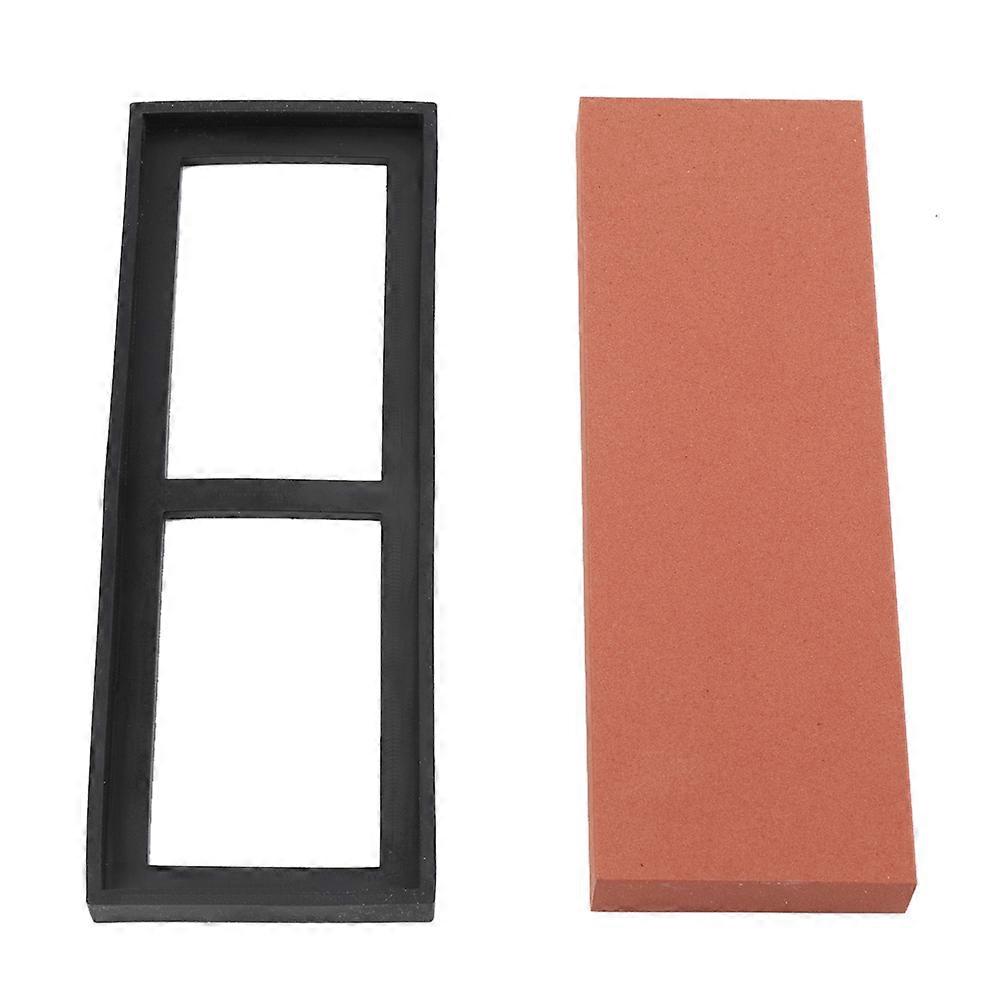 Sharpening Stone Grindstone Sharpener Knife Grinding Home Kitchen Tool 400# Grid (Red)