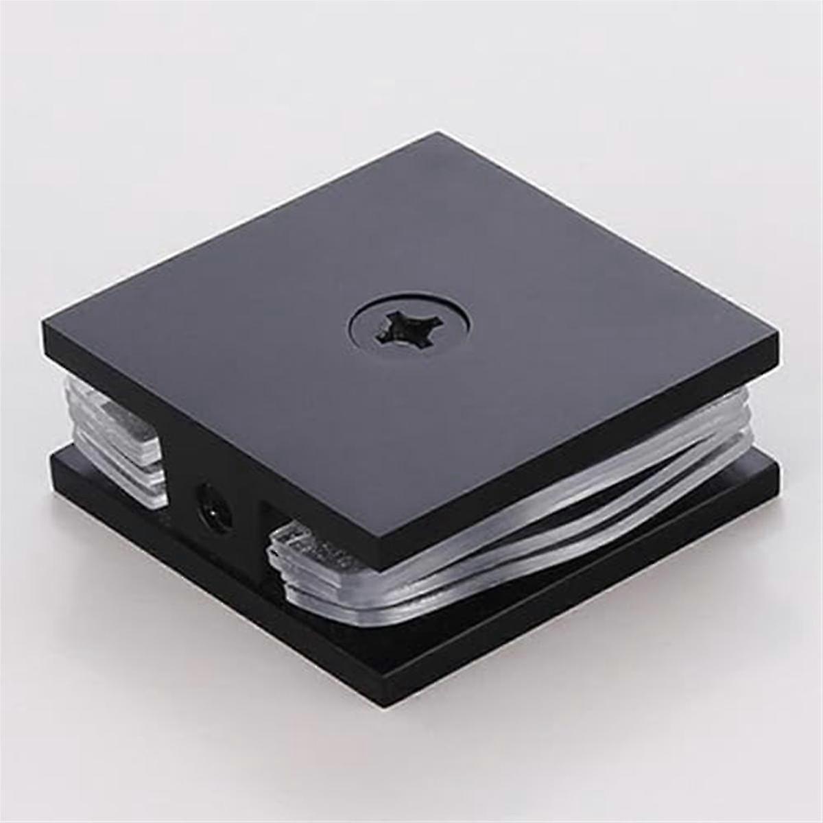 真鍮ガラスクランプ、穴ガラス固定パネルUクランプ、5 / 16インチから1/2インチ用のバスルーム用スクエアスクリーンドアハードウェア、クロム