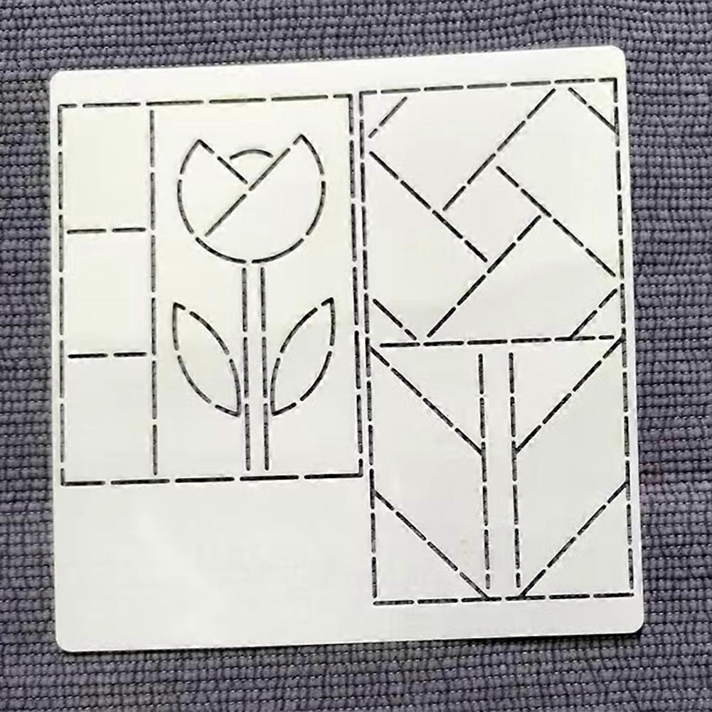 Diy Hand Embroidery Tool DIY Cushion Pattern Reusable Drawing Template for Household