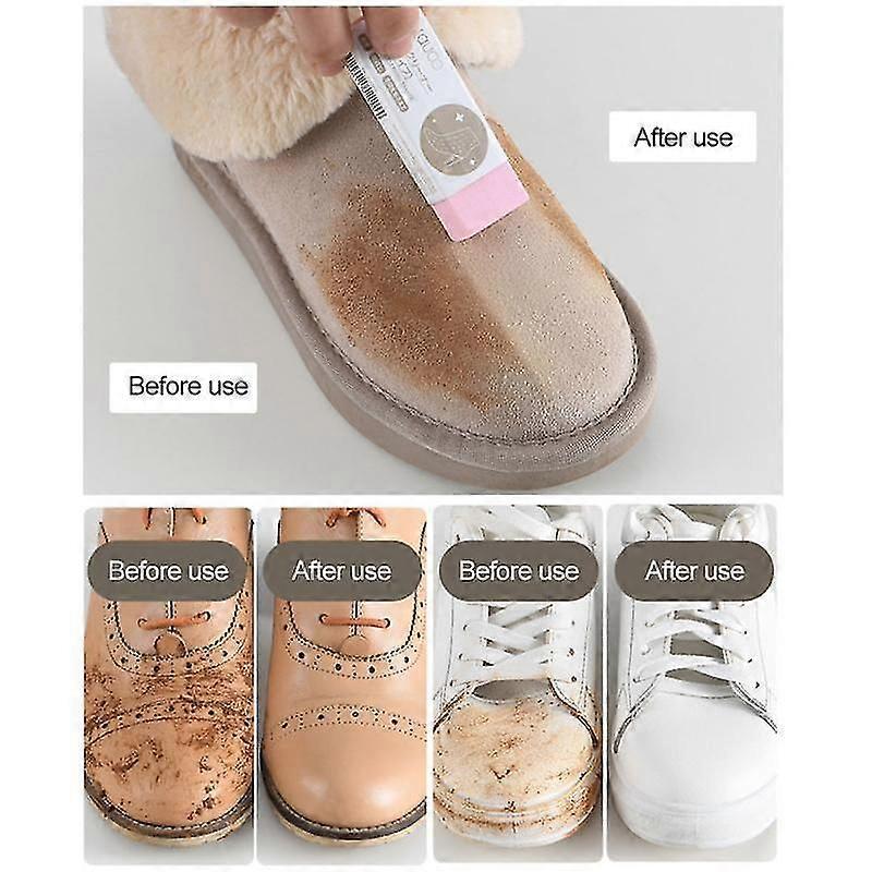 Bloc en caoutchouc pour chaussures en daim, nettoyage et entretien des bottes, gomme, brosse à chaussures - Bon