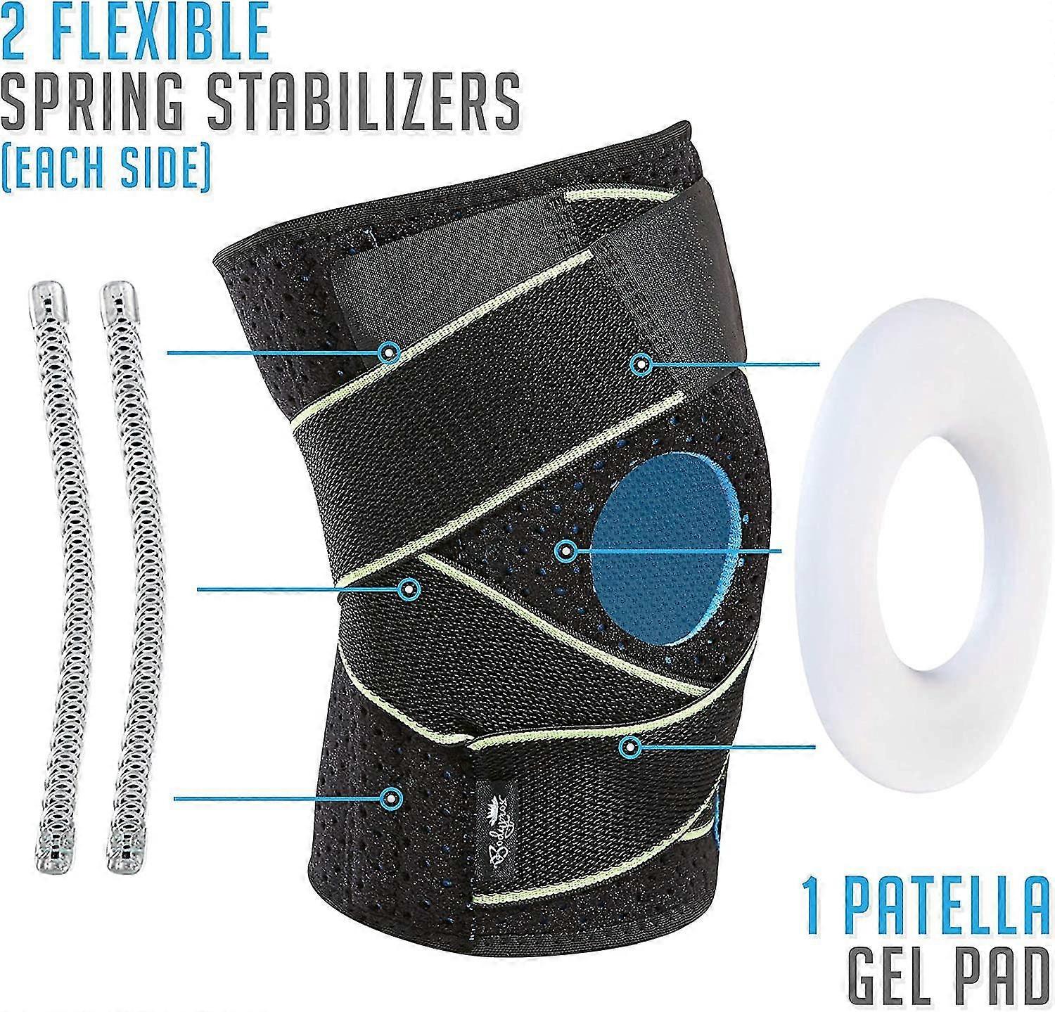 Knee Br With Side Stabilizers Patella Gel Pads For Knee Support