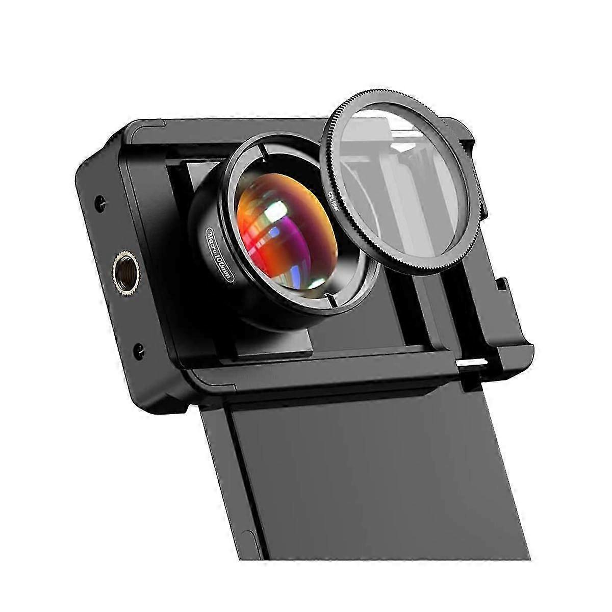 Phone Macro Lens Kit suitable for Smartphone,10X Macro Lens + Filter with Multi-Function Lens Clip suitable for Smart