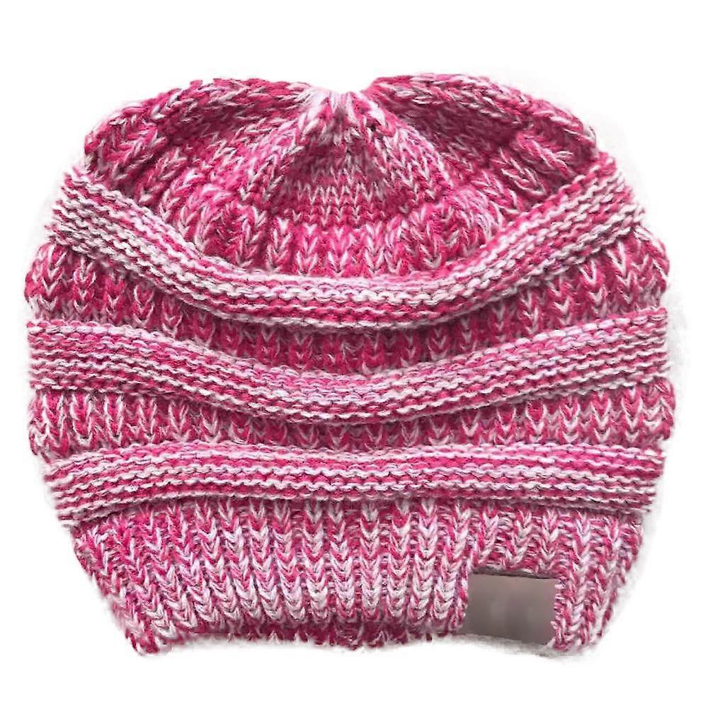 New Models of Warm Cold Wool Cap Europe and The United States To Prevent Cold Set Head Pony Tail Cap Female Knitted Cap