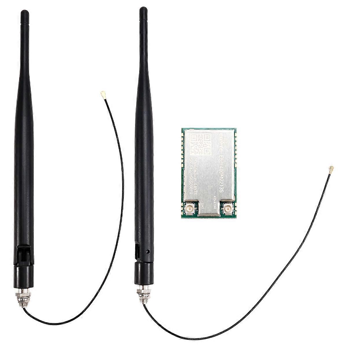 LoRa Dual-Band Wireless Module 433/868/915/2.4G SMD TCXO, SPI RF IPEX Stamp Hole By E80-400M2213S