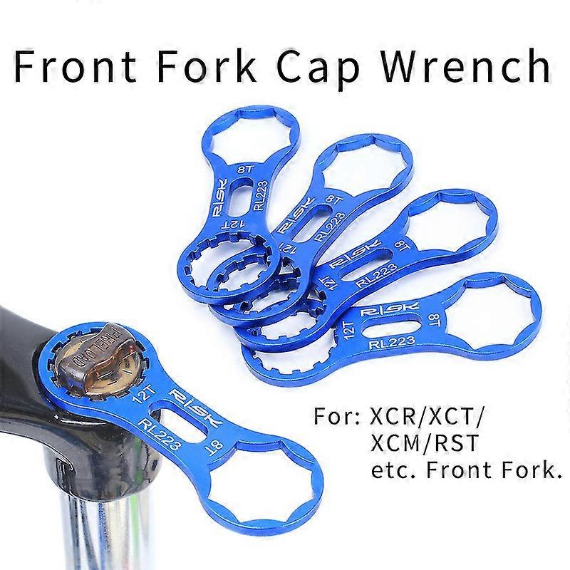 Mountain Bike Front Fork Shoulder Cover Wrench Cap Removal and Installation Wrench Spanner Tool Compatible with Suntour Suspension Fork XCM XCR XCT RS