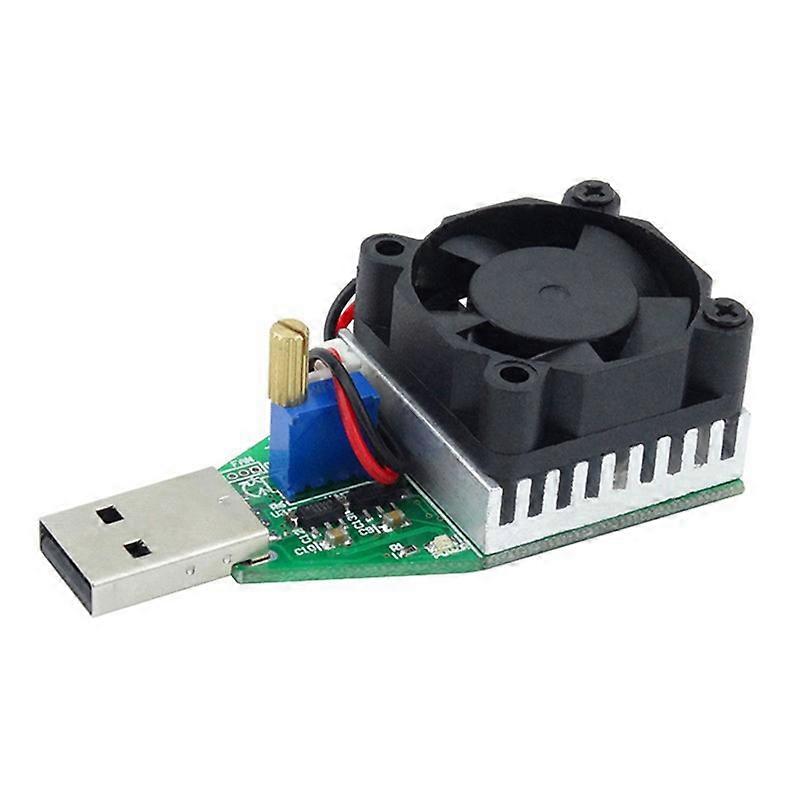 USB Battery Capacity Tester Adjustable Constant Current Electronic Load 15W Resistance Charging Tes